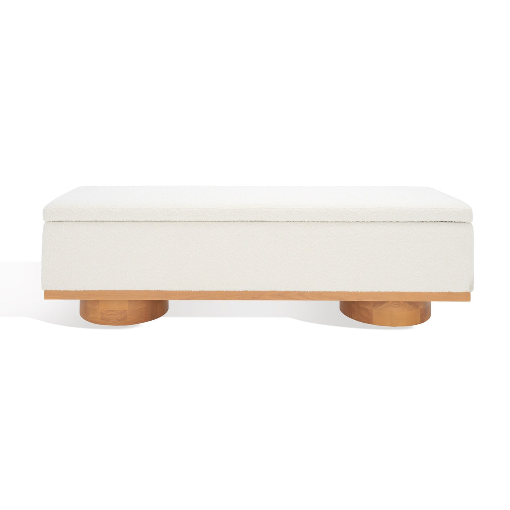 Banc de rangement Sunneva Boucle SAFAVIEH Couture - 61 po L x 20 po P x 19 po H - 61Lx20Px19H