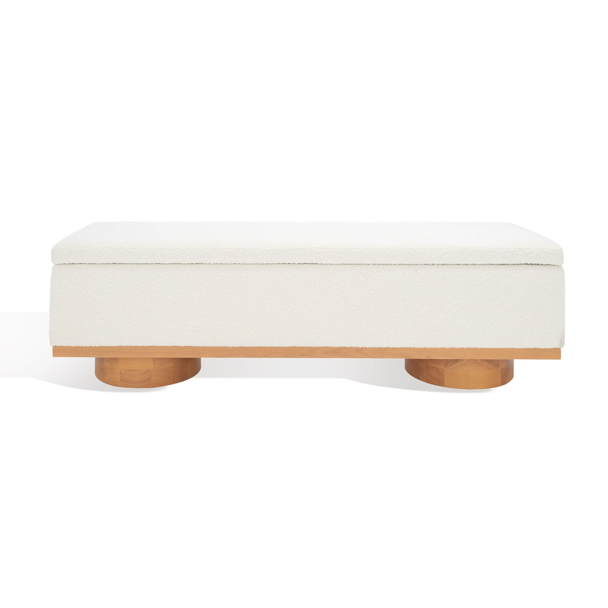 Banc de rangement Sunneva Boucle SAFAVIEH Couture - 61 po L x 20 po P x 19 po H - 61Lx20Px19H