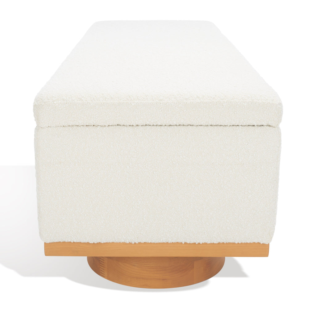 Banc de rangement Sunneva Boucle SAFAVIEH Couture - 61 po L x 20 po P x 19 po H - 61Lx20Px19H
