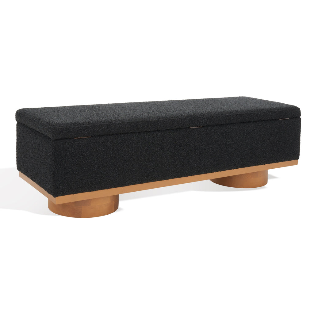 Banc de rangement Sunneva Boucle SAFAVIEH Couture - 61 po L x 20 po P x 19 po H - 61Lx20Px19H