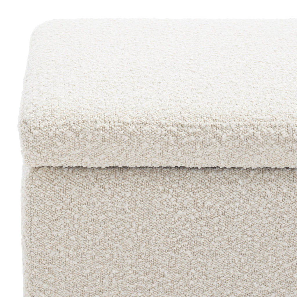 Banc de rangement Sunneva Boucle SAFAVIEH Couture - 61 po L x 20 po P x 19 po H - 61Lx20Px19H