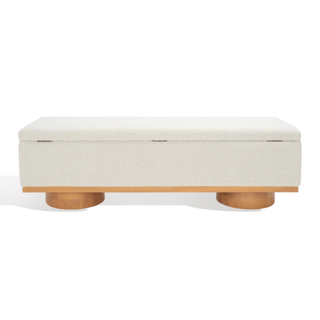 Banc de rangement Sunneva Boucle SAFAVIEH Couture - 61 po L x 20 po P x 19 po H - 61Lx20Px19H