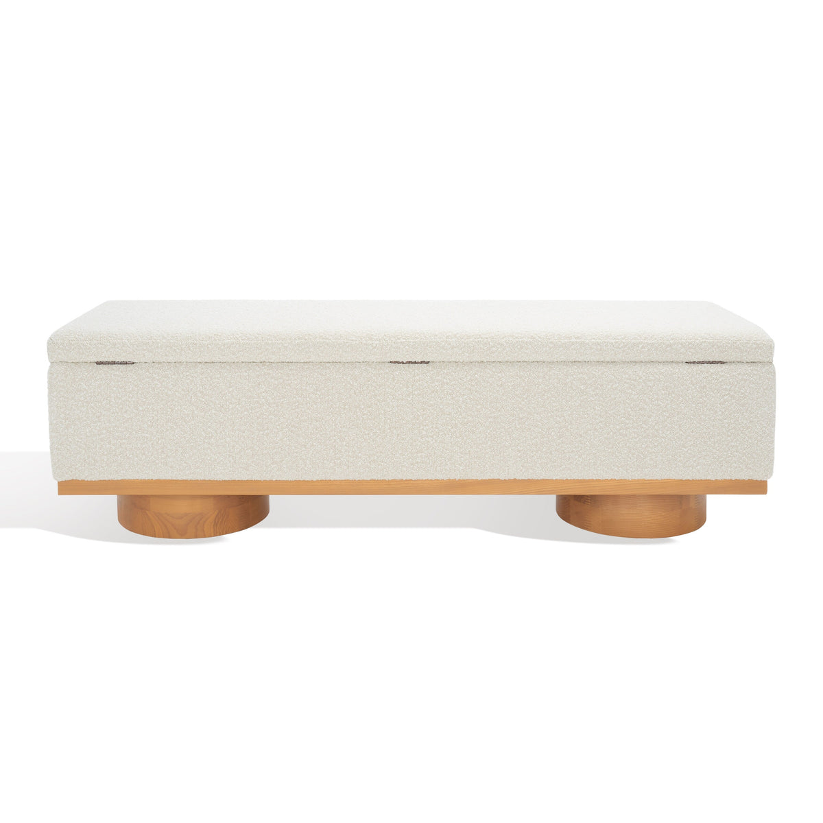 Banc de rangement Sunneva Boucle SAFAVIEH Couture - 61 po L x 20 po P x 19 po H - 61Lx20Px19H