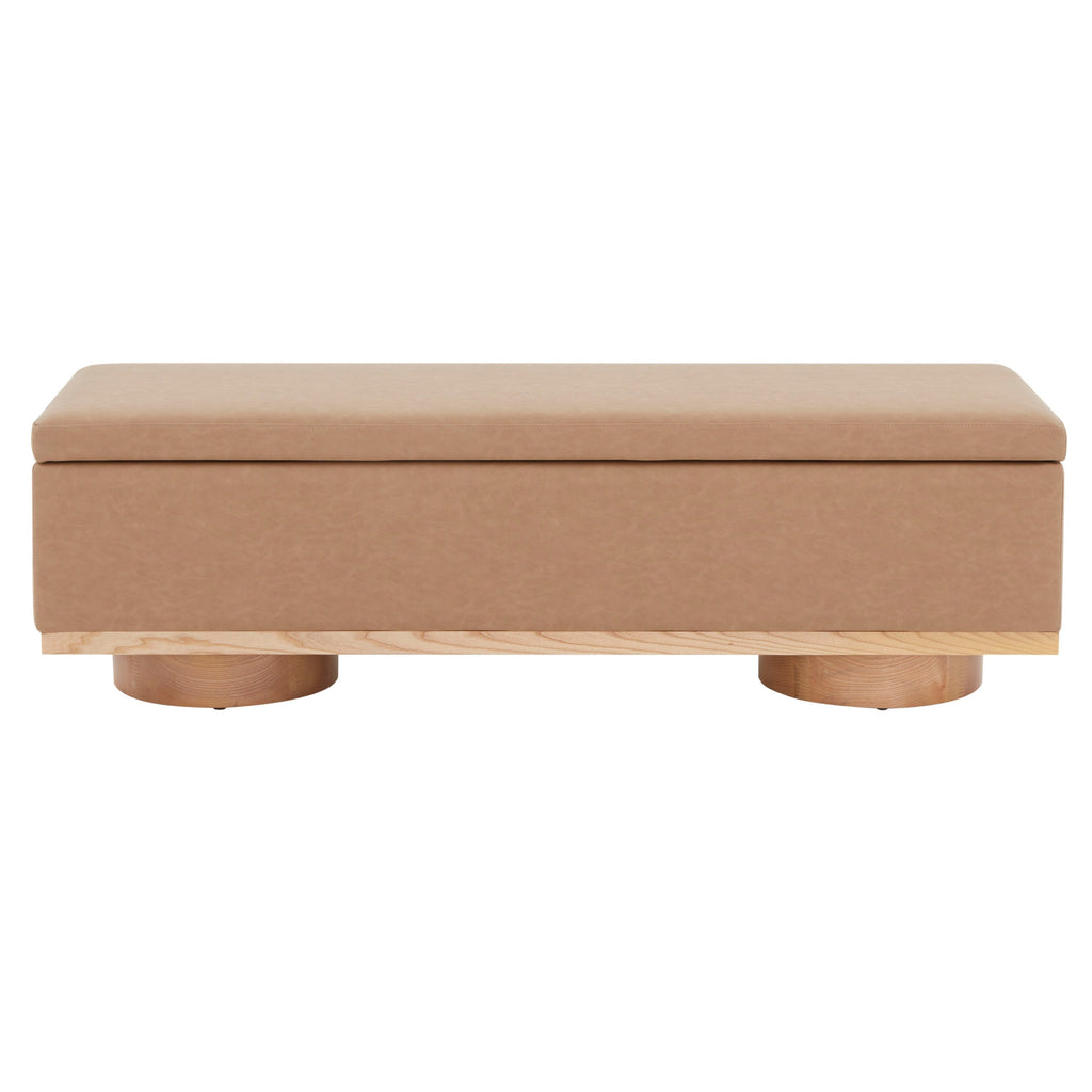 Banc de rangement Sunneva Boucle SAFAVIEH Couture - 61 po L x 20 po P x 19 po H - 61Lx20Px19H