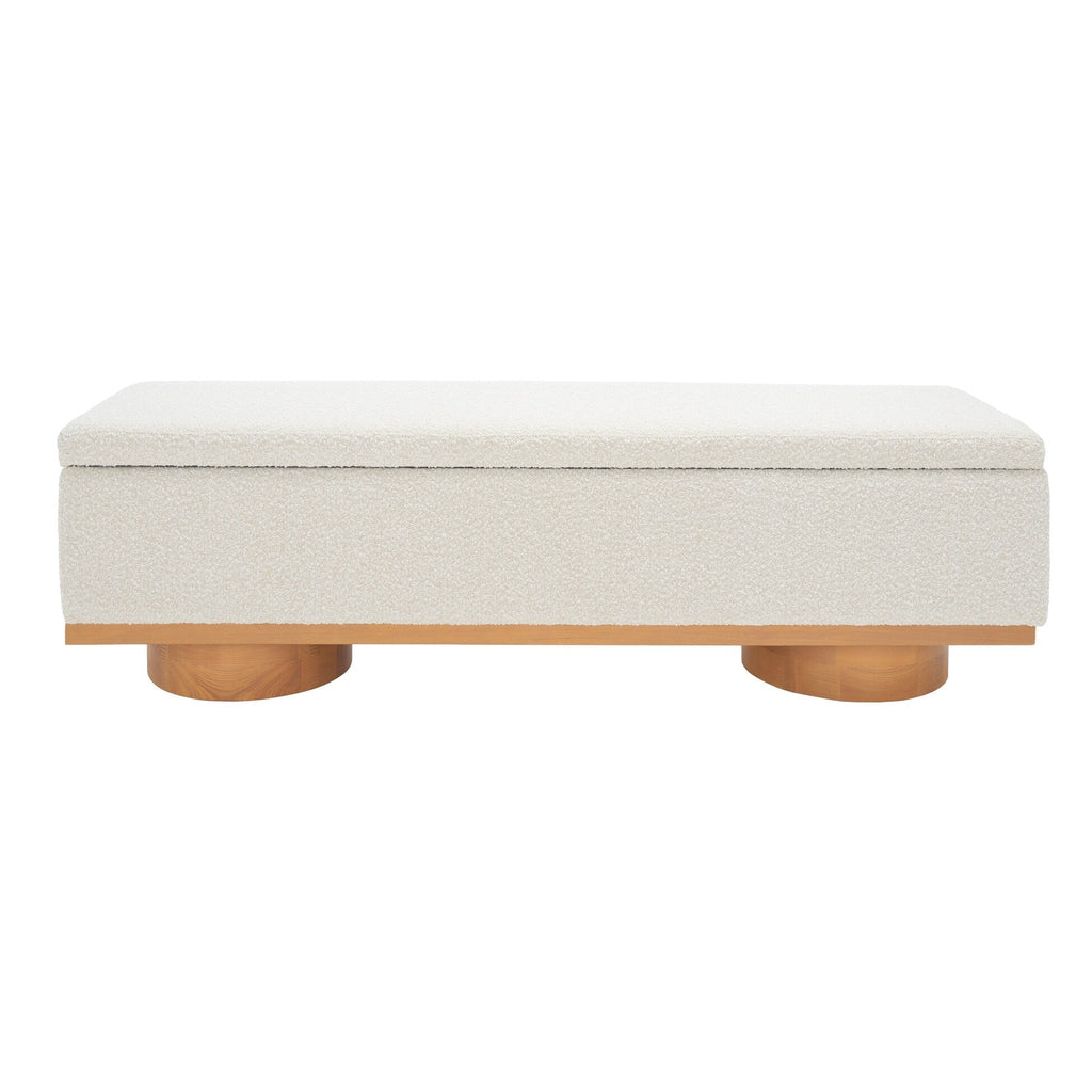 Banc de rangement Sunneva Boucle SAFAVIEH Couture - 61 po L x 20 po P x 19 po H - 61Lx20Px19H