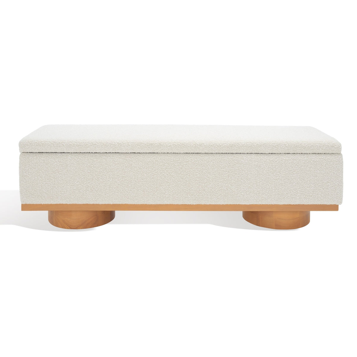 Banc de rangement Sunneva Boucle SAFAVIEH Couture - 61 po L x 20 po P x 19 po H - 61Lx20Px19H