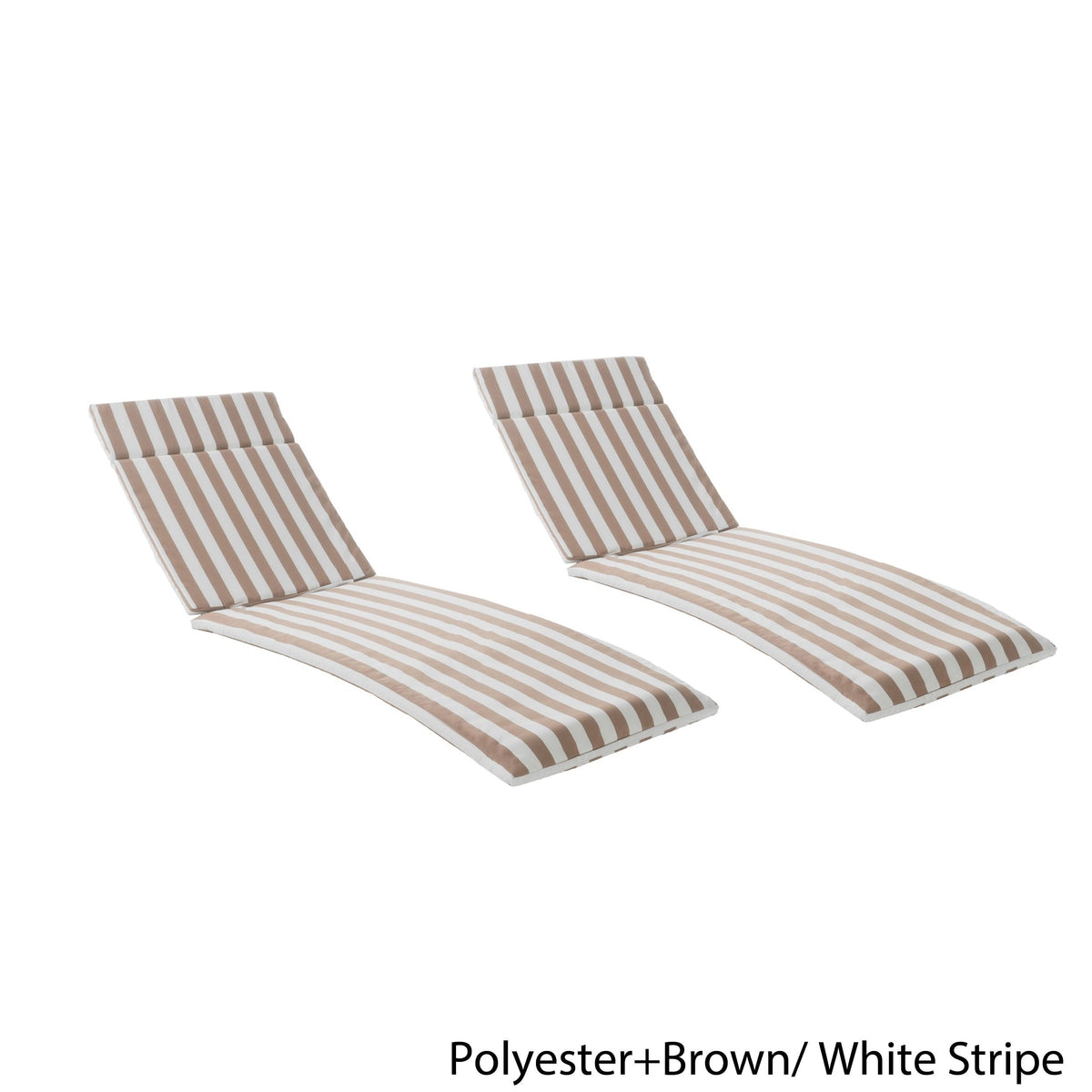 Ensemble de coussins d'extérieur Salem pour chaise longue - Coussins uniquement (lot de 2) par Christopher Knight Home - 79,25L x 27,50W x 1,50H