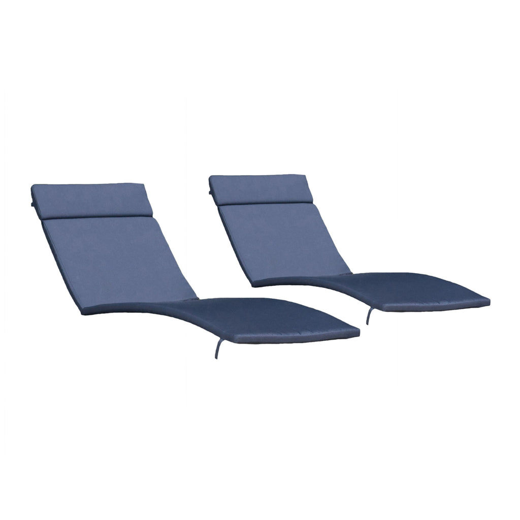 Ensemble de coussins d'extérieur Salem pour chaise longue - Coussins uniquement (lot de 2) par Christopher Knight Home - 79,25L x 27,50W x 1,50H