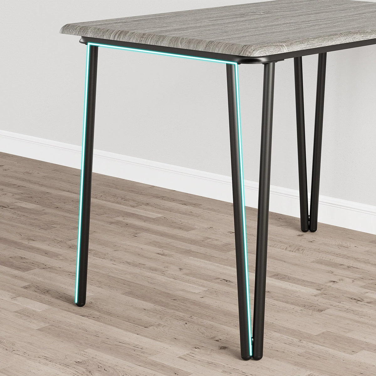 Ensemble table de cuisine et chaises pour salle à manger - 3 pièces