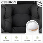 FINCATI Fauteuil Œuf d'intérieur, Fauteuil Œuf d'extérieur 200 kg, Fauteuil Œuf surdimensionné avec pouf, Fauteuil Œuf de luxe confortable avec repose-pieds
