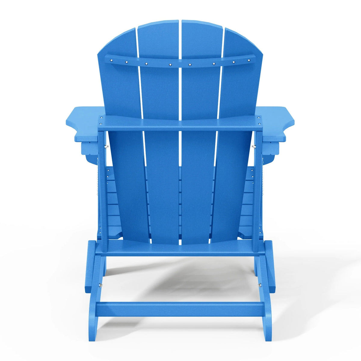 Chaise Adirondack pliante d'extérieur tout temps Polytrends Laguna résistante à la décoloration pour patio