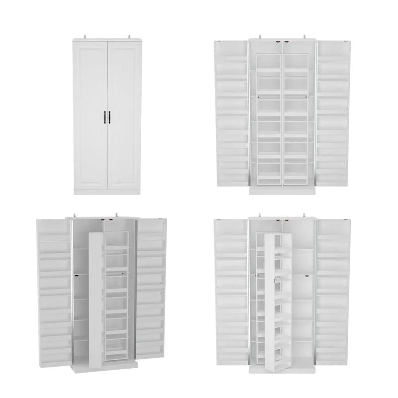 Organisateur de cuisine polyvalent : Meuble compact de 80 cm avec rangement intelligent