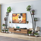 Étagère à plantes d'intérieur, porte-fleurs à 6 niveaux pour jardin - Lot de 2