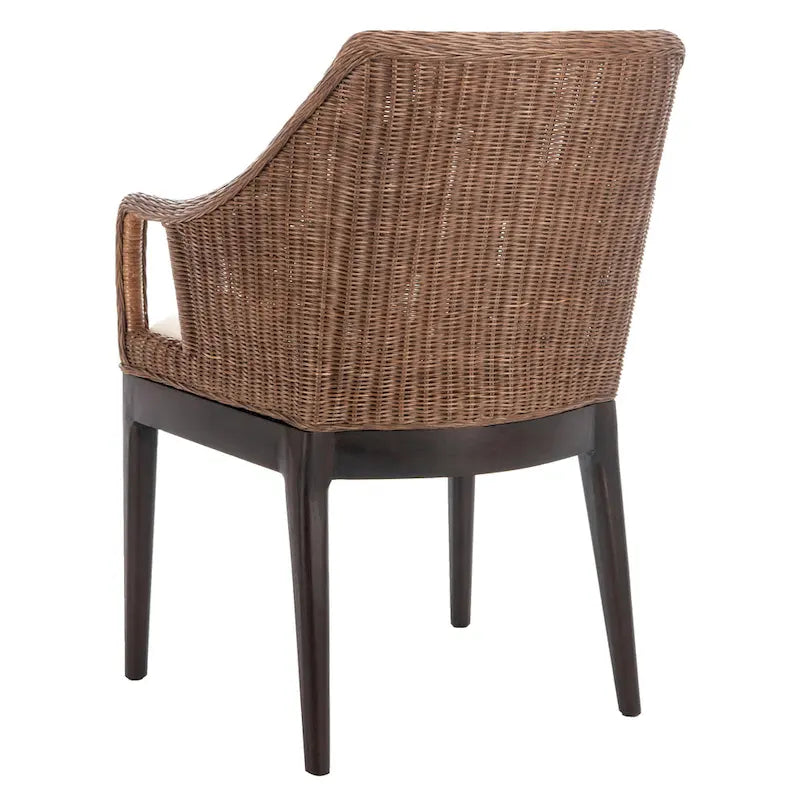 SAFAVIEH Duyen Chaise de salle à manger multicolore/marron - 23 x 23,3 x 34 - 23Lx23Px34H