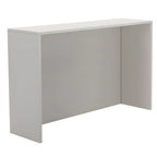 Table de bar longue rectangulaire blanche en bois pour salon