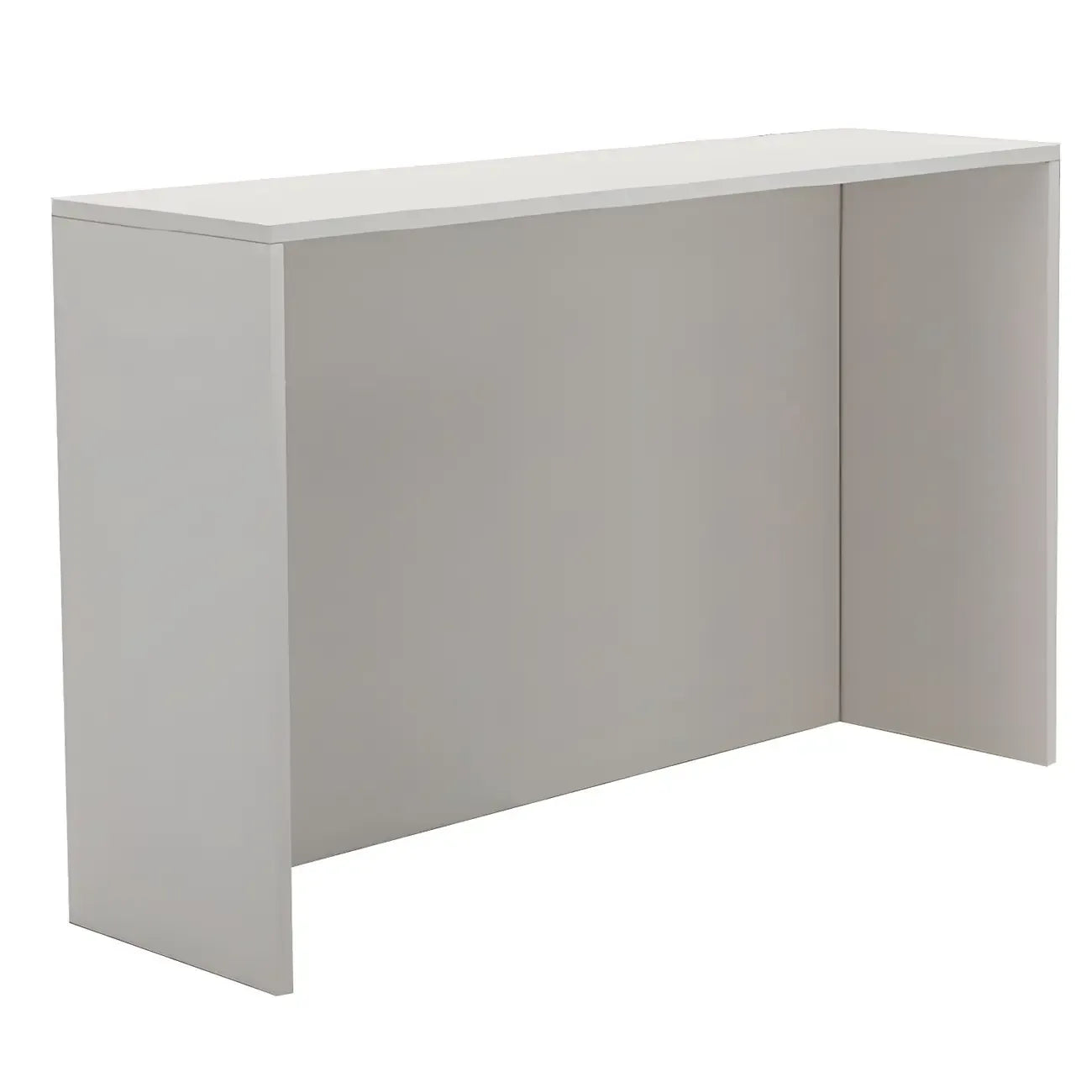 Table de bar longue rectangulaire blanche en bois pour salon