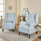 Fauteuils inclinables en tissu touffeté Walter (lot de 2) par Christopher Knight Home