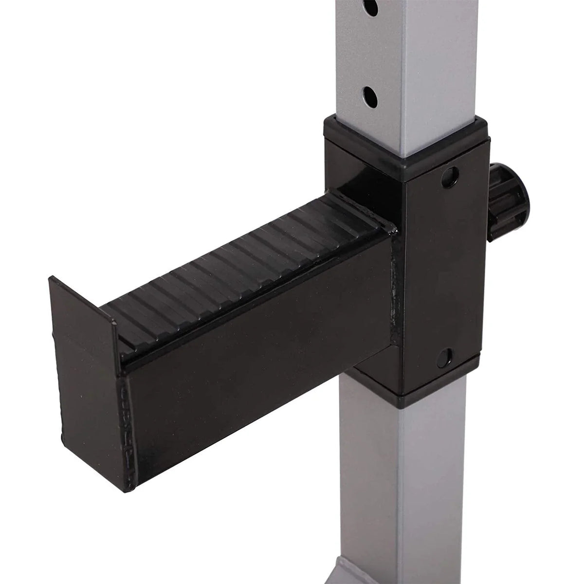 Soozier Rack à squat/banc de musculation en acier 2 pièces réglable en hauteur - N/A