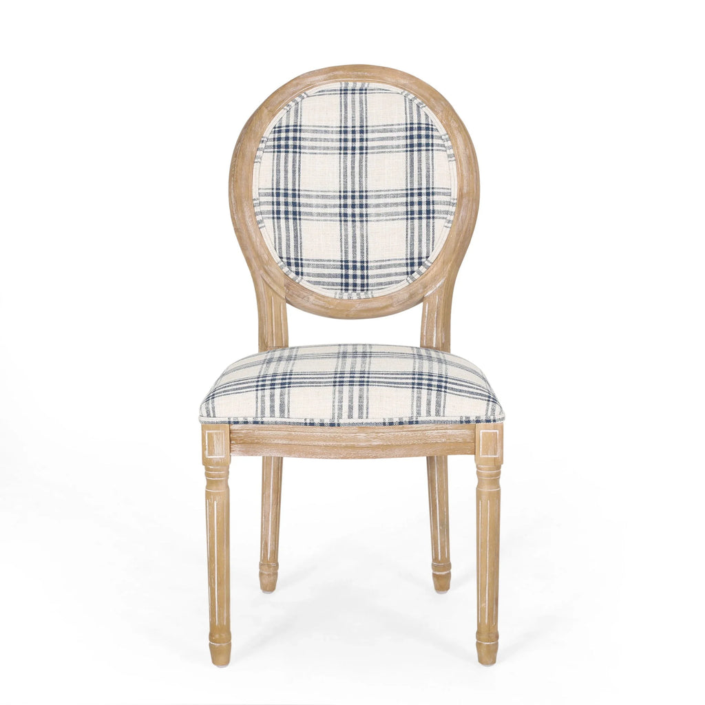Chaises de salle à manger en tissu de style campagnard français - NH419413