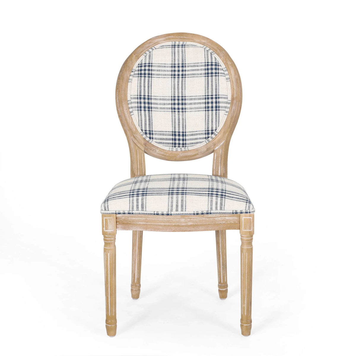 Chaises de salle à manger en tissu de style campagnard français - NH419413