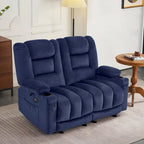 Causeuse inclinable électrique MCombo avec fonction chauffage et massage, en tissu PR648