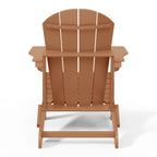 Chaise Adirondack pliante d'extérieur tout temps Polytrends Laguna résistante à la décoloration pour patio
