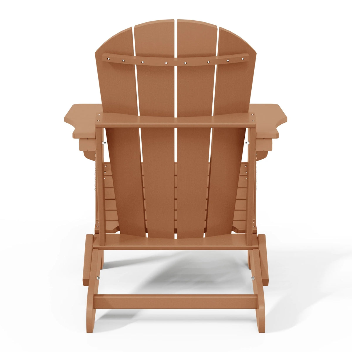 Chaise Adirondack pliante d'extérieur tout temps Polytrends Laguna résistante à la décoloration pour patio