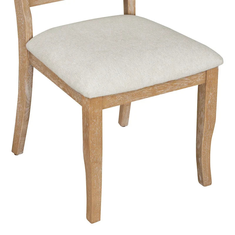 Ensembles de salle à manger 5 pièces Lak Retro avec chaises rembourrées par GDFStudio