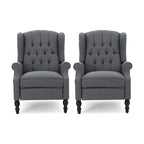 Fauteuils inclinables en tissu touffeté Walter (lot de 2) par Christopher Knight Home