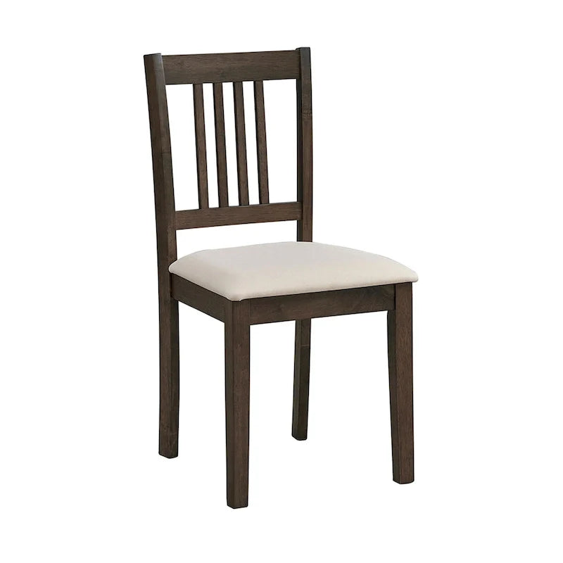 Ensemble Table et Chaises de Salle à Manger Carrée en Bois, Table à Manger Décontractée avec 4 Chaises de Salle à Manger Rembourrées pour Coin Repas de Cuisine