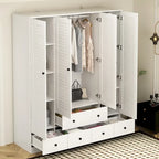 Armoire penderie placard 59L Grande armoire autonome blanche