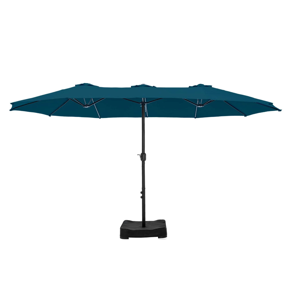 MAISON ARTS Grand Parasol Double Face de 4,5 m avec Base Incluse pour Patio