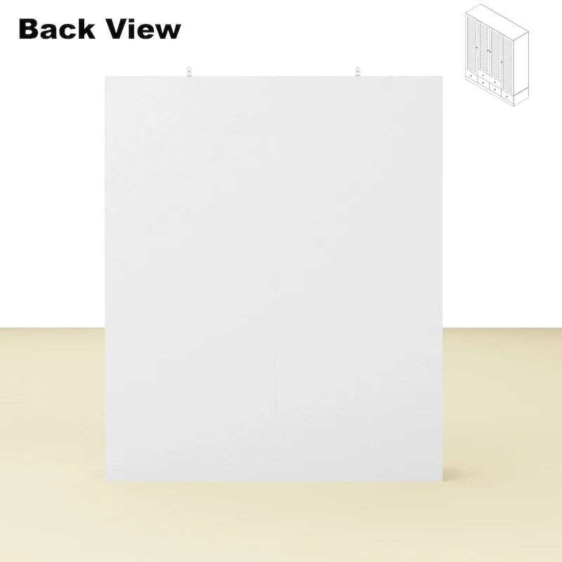 Armoire penderie placard 59L Grande armoire autonome blanche