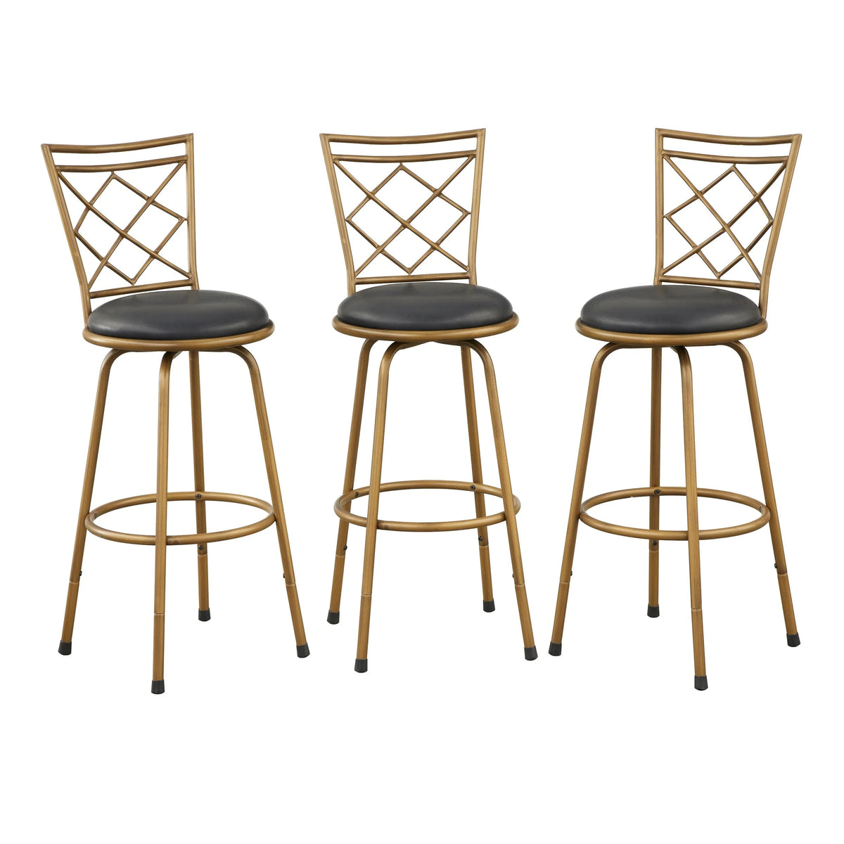 Tabourets Alyssa à hauteur réglable et pivotants Simple Living (lot de 3)