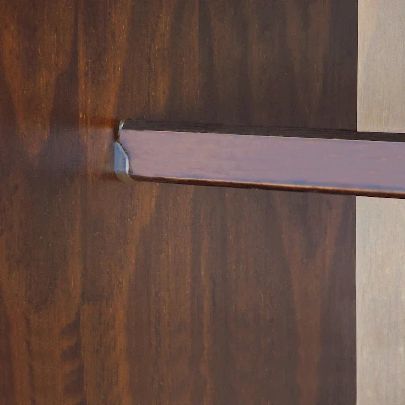 Palace Imports Kyle Armoire 4 portes 100 % en bois massif avec portes en bois massif ou portes miroir