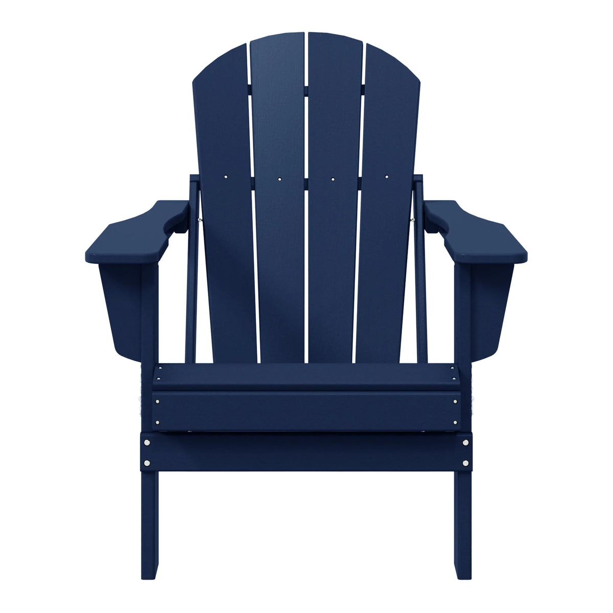 Chaise Adirondack pliante d'extérieur tout temps Polytrends Laguna résistante à la décoloration pour patio