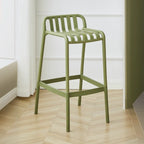 Tabouret de Bar Minimaliste en Plastique pour Intérieur Extérieur