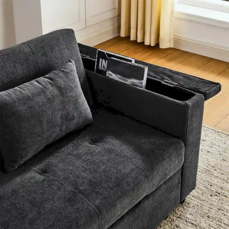 Canapé convertible avec dossier réglable et port USB