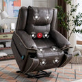 Fauteuil releveur confortable avec massage chauffant, porte-gobelet et port USB