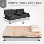 Canapé Futon Convertible Homall avec Porte-gobelets et Oreillers