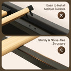 Cadre de lit relevable, sommier tapissier avec système de rangement hydraulique et tête de lit