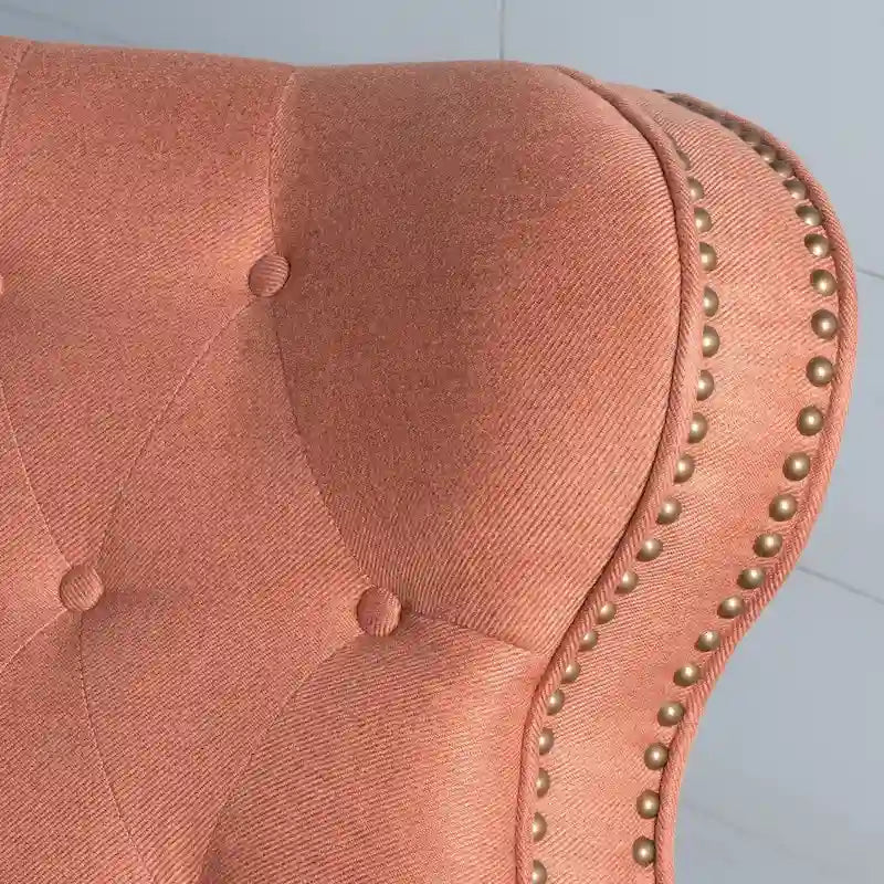 Fauteuil inclinable en tissu touffeté Walder avec têtes de clous par Christopher Knight Home