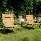 Kozyard Elsa, ensemble de bistrot pliant rembourré, 3 pièces, pour extérieur