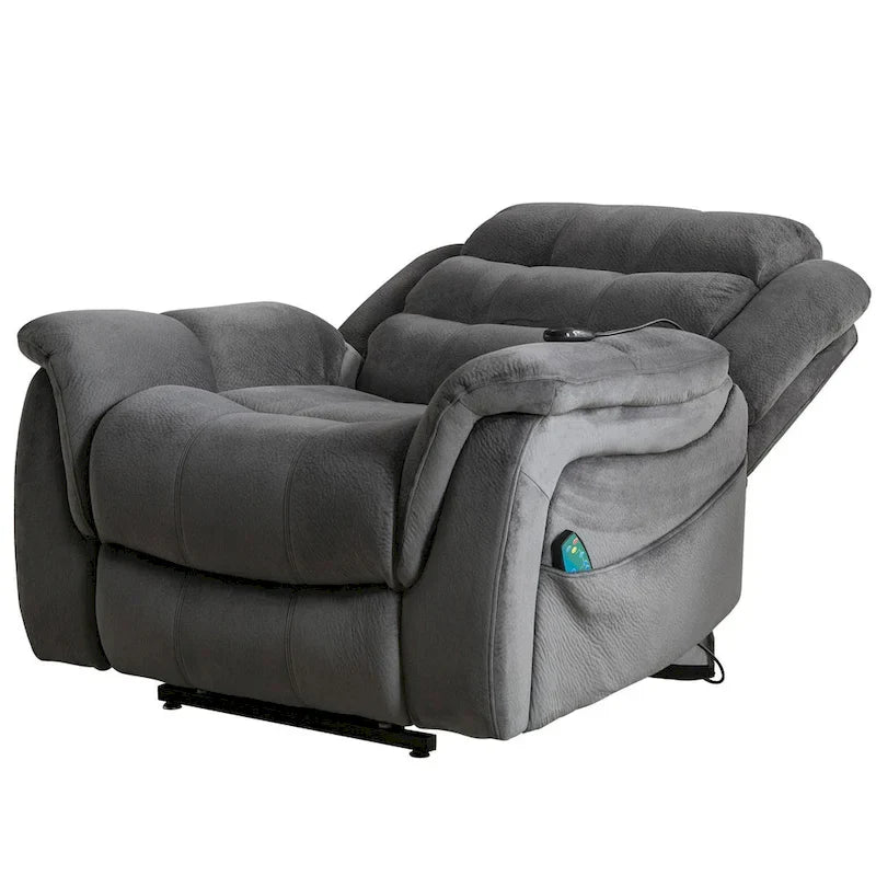 Fauteuil inclinable à plat releveur électrique pour personnes âgées avec massage et chauffage