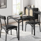 Ensemble table de cuisine et 2 chaises rembourrées