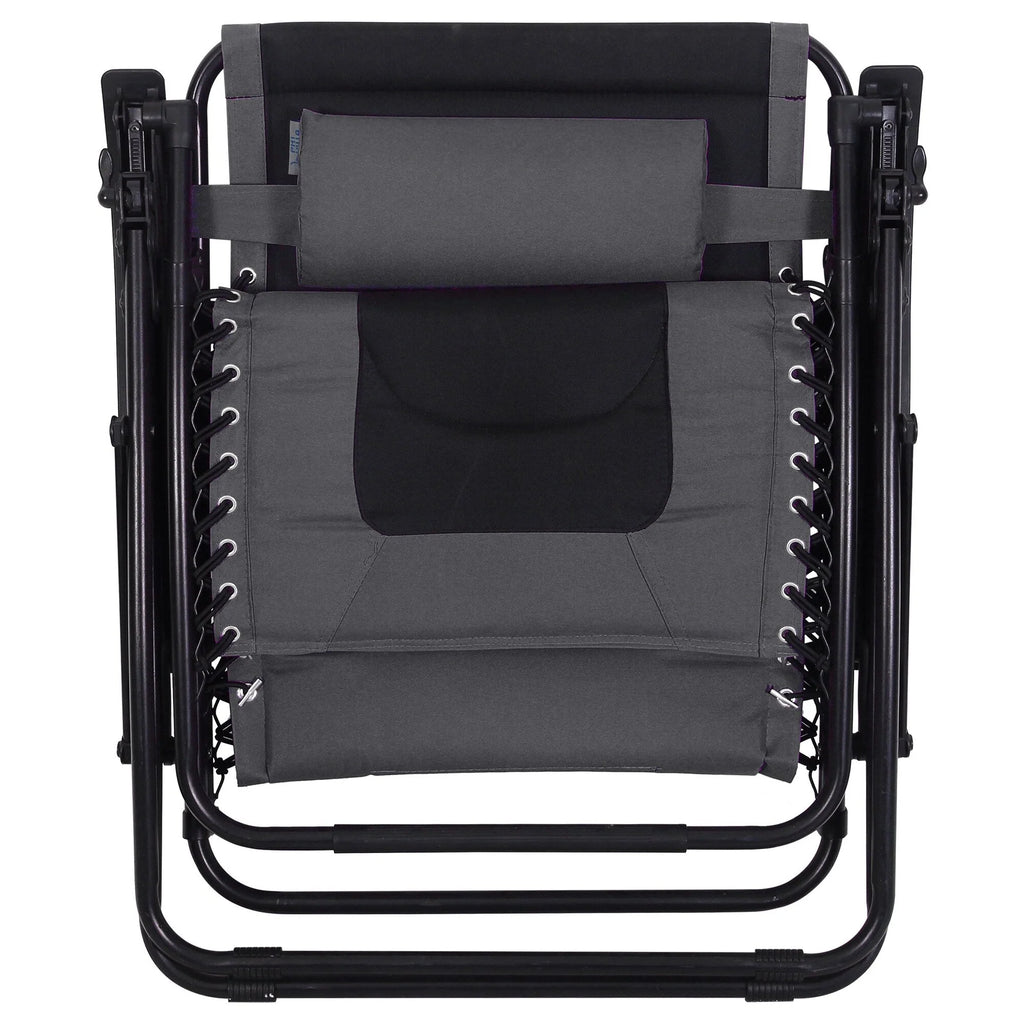 Fauteuil de relaxation zéro gravité XL surdimensionné rembourré avec accoudoirs plus larges et porte-gobelet réglable - N/A