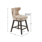 Tabouret de comptoir pivotant à 360 degrés Janet de Madison Park