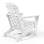 Chaise Adirondack pliante d'extérieur tout temps Polytrends Laguna résistante à la décoloration pour patio