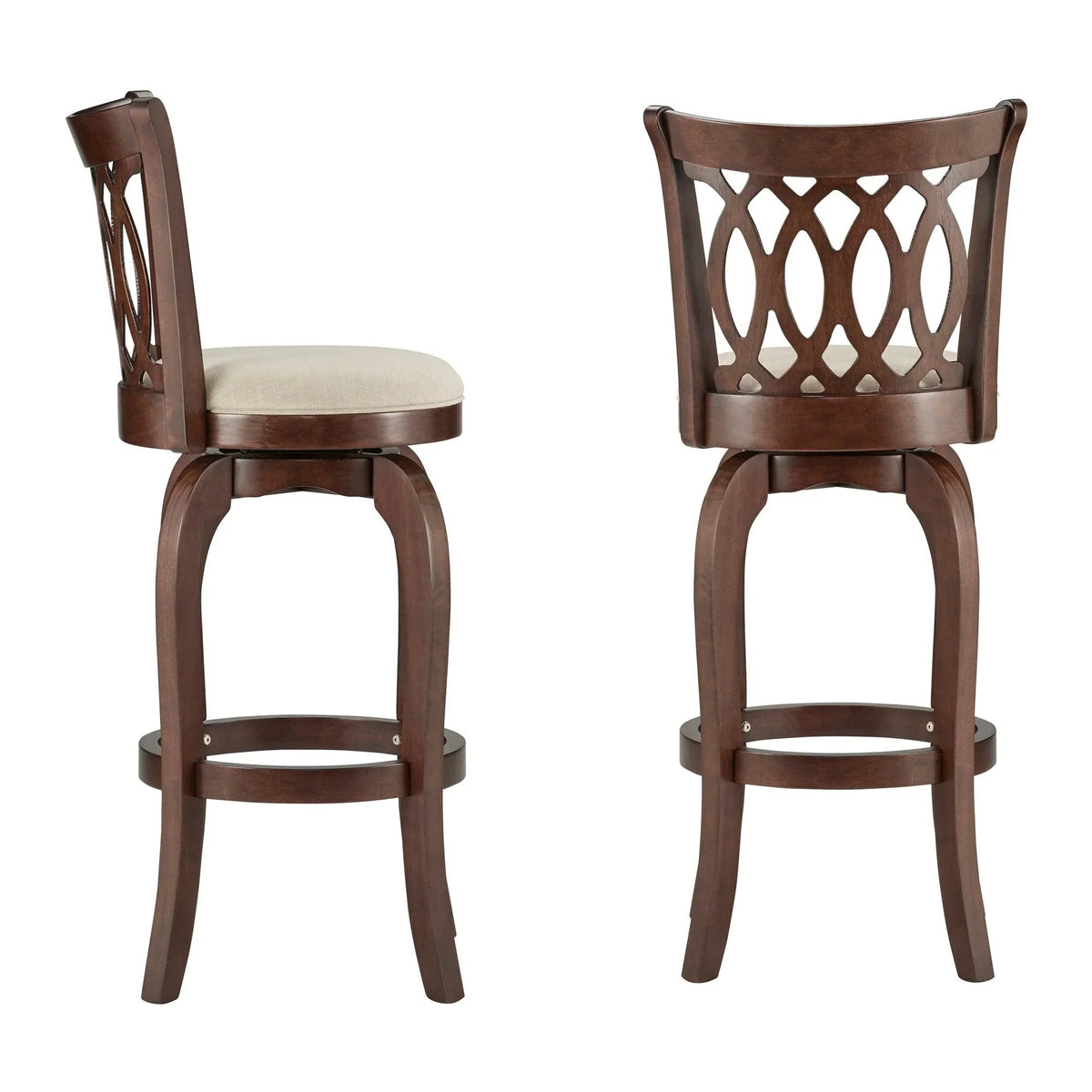Tabouret de bar pivotant Rovinj Scroll Back