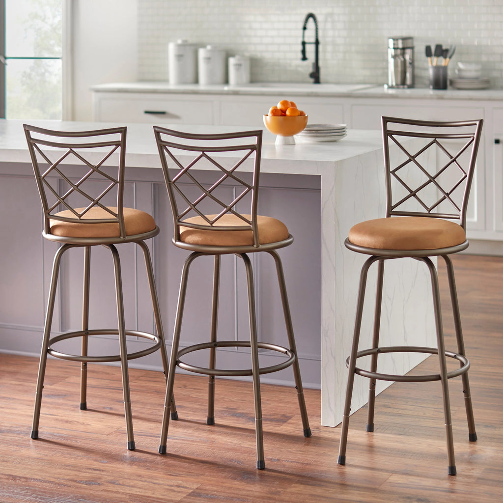 Tabourets Alyssa à hauteur réglable et pivotants Simple Living (lot de 3)